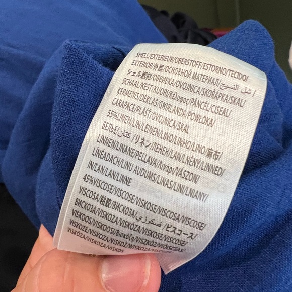 Farm Rio Women's One-Shoulder Leaf Blue Midi Maxi Lenzing Dress M Belted Waist - Picture 10 of 10